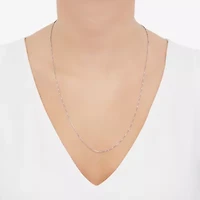 Womens 14K Gold Inch Box Chain Necklace