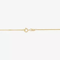 Womens 14K Gold 18 Inch Box Chain Necklace