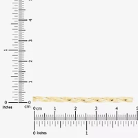 Womens 10K Gold 18 Inch Herringbone Chain Necklace