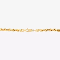 Unisex Adult 10K Gold 20 Inch Rope Chain Necklace
