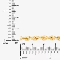Unisex Adult 10K Gold 20 Inch Rope Chain Necklace