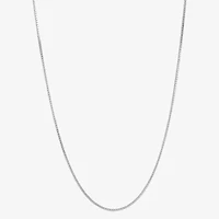 Womens 14K Gold 20 Inch Box Chain Necklace
