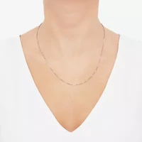 Womens 14K Gold 20 Inch Box Chain Necklace
