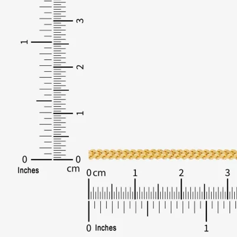 Womens 14K Gold 22 Inch Chain Necklace