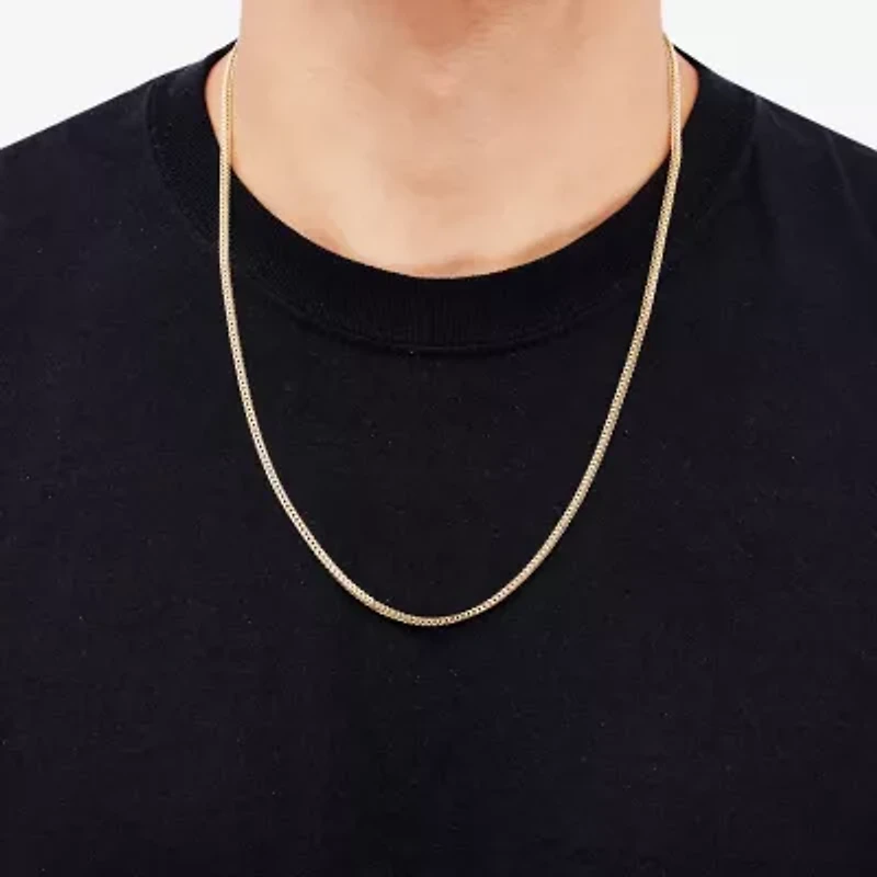 Womens 14K Gold 22 Inch Chain Necklace