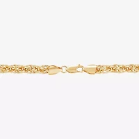 Mens 10K Gold 24 Inch Link Chain Necklace