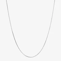 Womens 14K Gold 20 Inch Box Chain Necklace