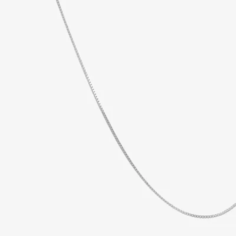 Womens 14K Gold 20 Inch Box Chain Necklace