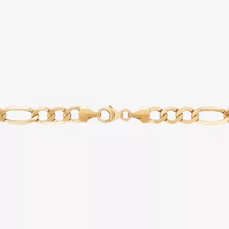 Mens 14K Gold 22 Inch Figaro Chain Necklace