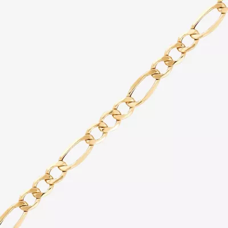 Mens 14K Gold 22 Inch Figaro Chain Necklace