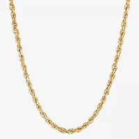 Unisex Adult 14K Gold 20 Inch Rope Chain Necklace