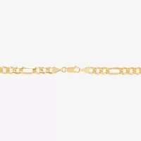 Mens 10K Gold 22 Inch Figaro Chain Necklace