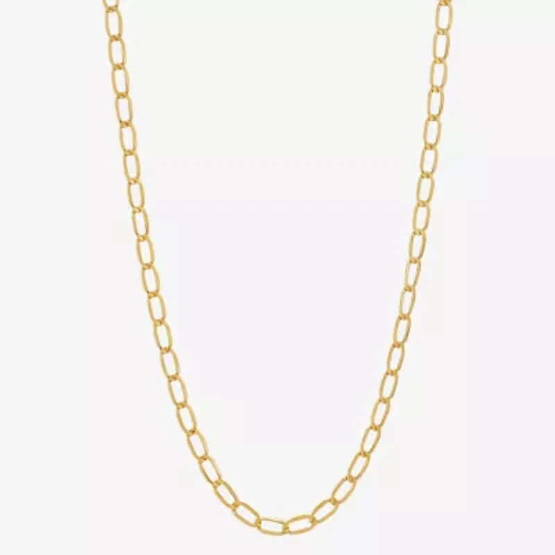 Unisex Adult 14K Gold Inch Curb Chain Necklace