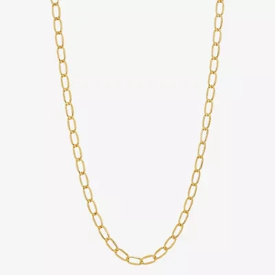 Unisex Adult 14K Gold 22 Inch Curb Chain Necklace