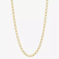 Unisex Adult 14K Gold Inch Curb Chain Necklace