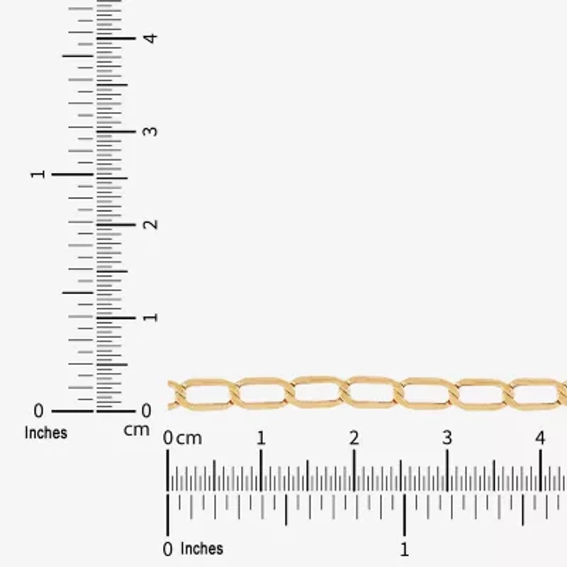 Unisex Adult 14K Gold Inch Curb Chain Necklace