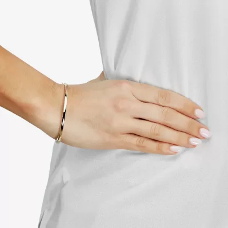 Womens 14K Gold Bangle Bracelet