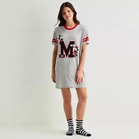 Disney Mjc Womens Short Sleeve Round Neck Mickey Mouse Nightgown