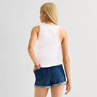 Womens Juniors Sleeveless Strawberry Shortcake Tank Top