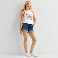 Womens Juniors Sleeveless Strawberry Shortcake Tank Top