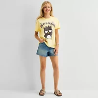 Badtz Maru Boyfriend Tee Womens Juniors Crew Neck Short Sleeve Loose Fit Graphic T-Shirt