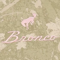Bronco Camo Oversized Tee Womens Juniors Crew Neck Short Sleeve Graphic T-Shirt