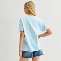 Pokemon Boyfriend Tee Womens Juniors Crew Neck Short Sleeve Loose Fit Graphic T-Shirt