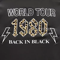 Womens Juniors V Neck Short Sleeve AC/DC Jersey