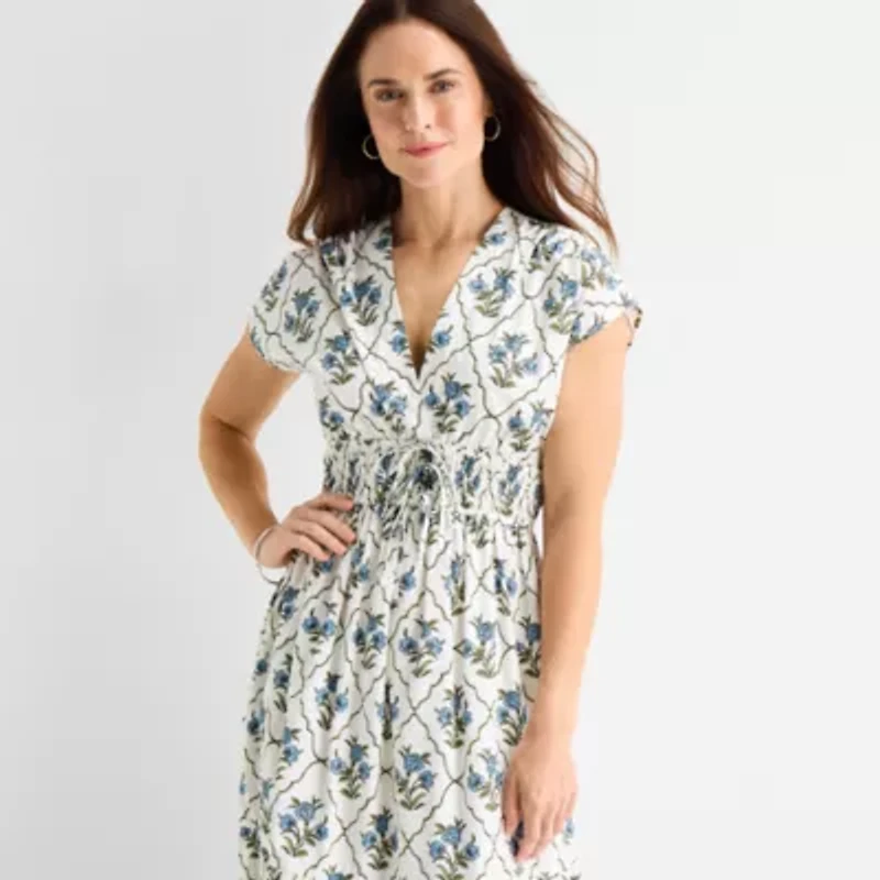 MSK Womens Sleeveless Floral Maxi Dress