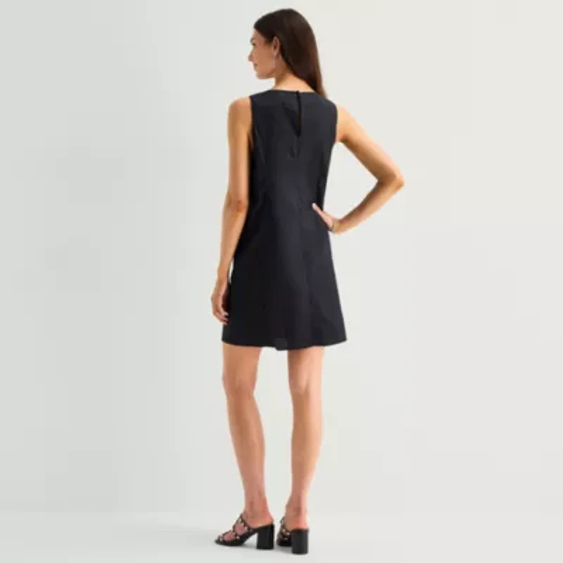 MSK Womens Sleeveless Shirt Dress
