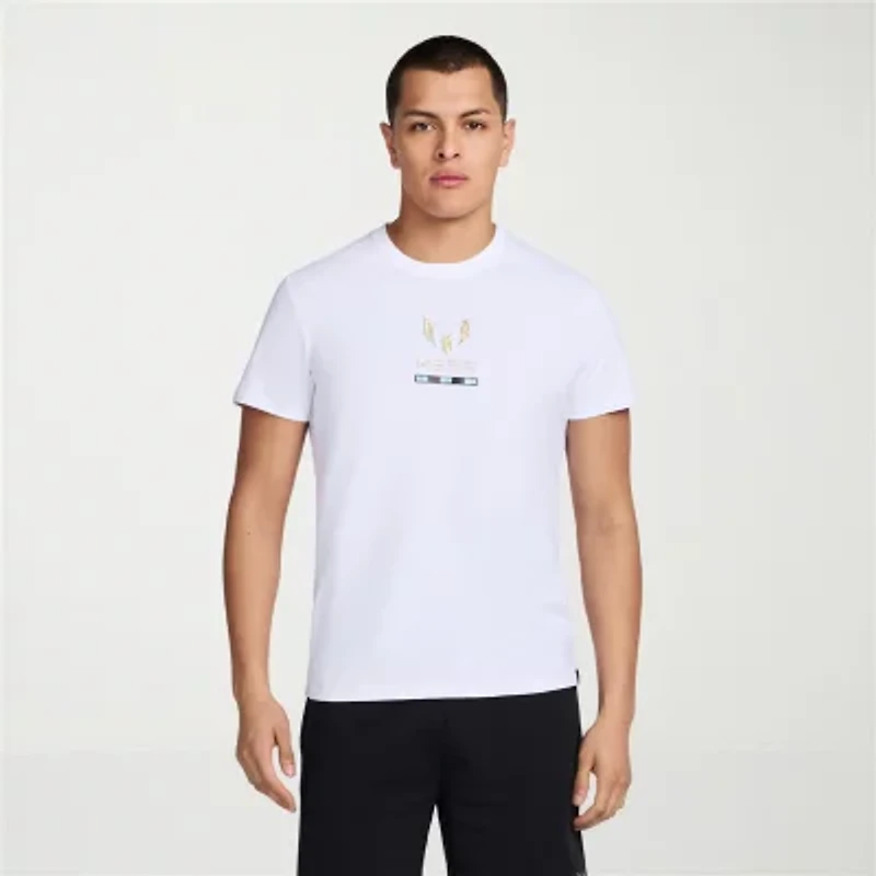 MESSI Collection Mens Round Neck Short Sleeve Regular Fit Graphic T-Shirt
