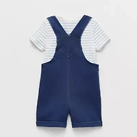 Little Lad Baby Boys 3-pc. Shortall Set