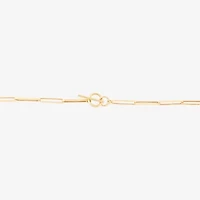 Unisex Adult 14K Gold 18 Inch Paperclip Chain Necklace