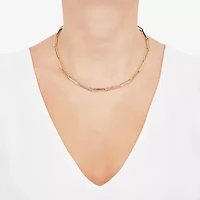 Unisex Adult 14K Gold 18 Inch Paperclip Chain Necklace