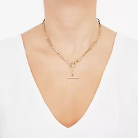 Unisex Adult 14K Gold 18 Inch Paperclip Chain Necklace
