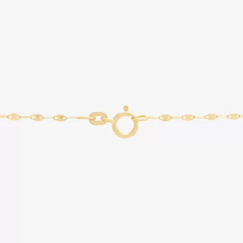 Womens 14K Gold 18 Inch Y Necklace