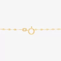 Womens 14K Gold 18 Inch Y Necklace