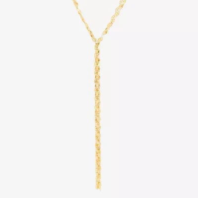 Womens 14K Gold 18 Inch Y Necklace