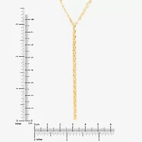 Womens 14K Gold 18 Inch Y Necklace