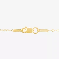 Womens 14K Gold Heart 17 Inch Pendant Necklace