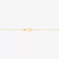 Womens 14K Gold 17 Inch Y Necklace