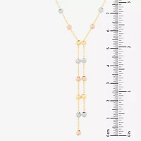 Womens 14K Gold 17 Inch Y Necklace