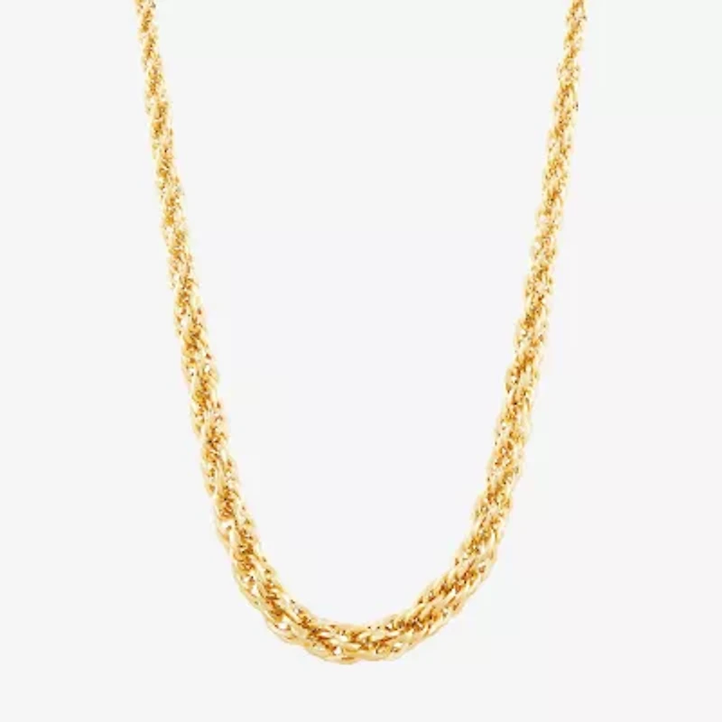 Womens 14K Gold 18 Inch Chain Necklace