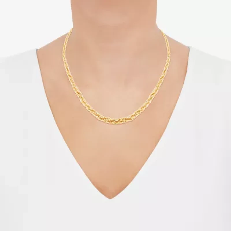 Womens 14K Gold 18 Inch Chain Necklace
