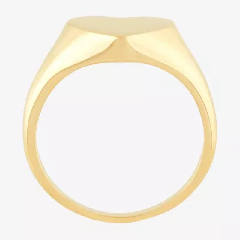 Womens 14K Gold Heart Signet Ring