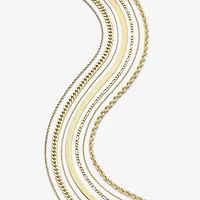 Made in Italy Womens 14K Gold 18 Inch Herringbone Chain Necklace