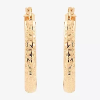 Womens 10K Gold 30mm Hoop Earrings