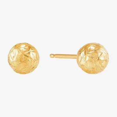Womens 10K Gold 3 Pair Earring Set
