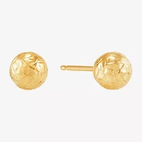 Womens 10K Gold 3 Pair Earring Set