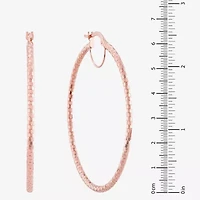 Womens 10K Gold 64mm Hoop Earrings
